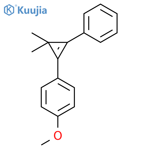 Benzene, 1-(3,3-dimethyl-2-phenyl-1-cyclopropen-1-yl)-4-methoxy- structure