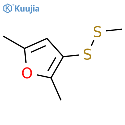Furan, 2,5-dimethyl-3-(methyldithio)- structure