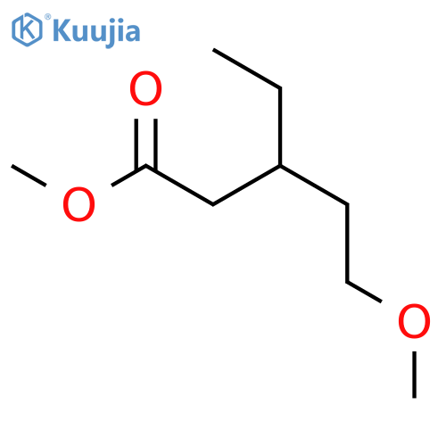 Pentanoic acid, 3-ethyl-5-methoxy-, methyl ester, (S)- structure