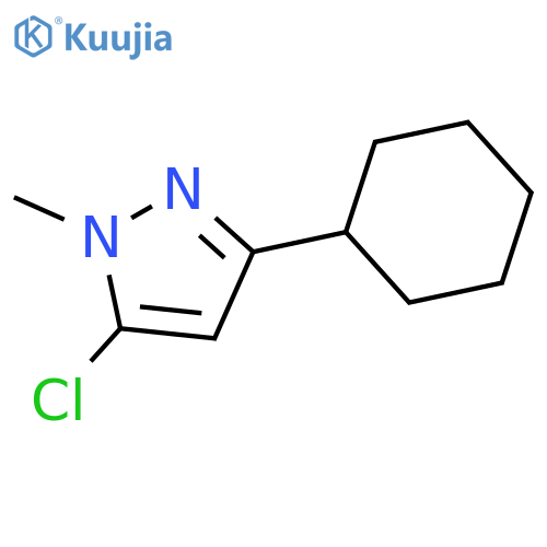 1H-Pyrazole, 5-chloro-3-cyclohexyl-1-methyl- structure