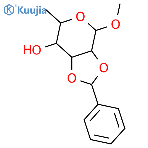 (3aR,4R,6S,7S,7aR)-4-Methoxy-6-methyl-2-phenyltetrahydro-4H-[1,3]dioxolo[4,5-c]pyran-7-ol structure