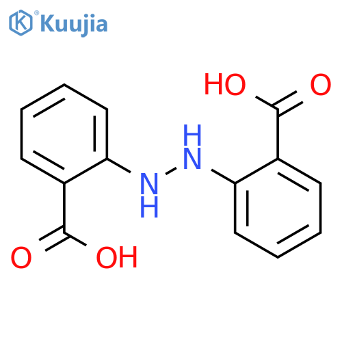 Benzoic acid, 2,2'-hydrazobis- structure