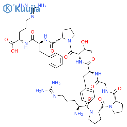 Bradykinin, 6-L-threonine- structure
