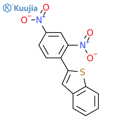 Benzo[b]thiophene, 2-(2,4-dinitrophenyl)- structure