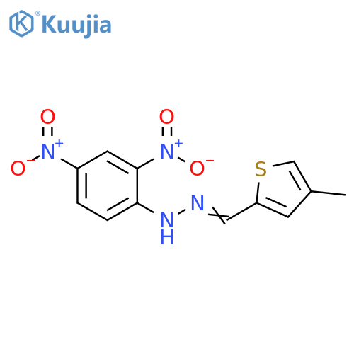 2-Thiophenecarboxaldehyde, 4-methyl-, (2,4-dinitrophenyl)hydrazone structure