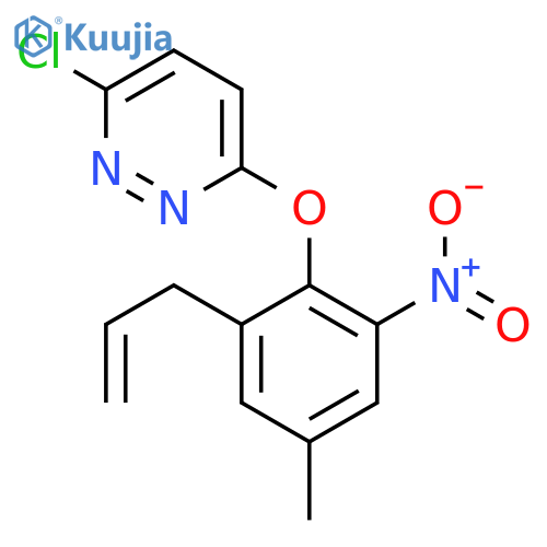 Pyridazine, 3-chloro-6-[4-methyl-2-nitro-6-(2-propenyl)phenoxy]- structure