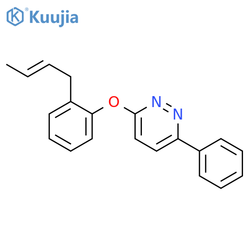 Pyridazine, 3-[2-(2-butenyl)phenoxy]-6-phenyl- structure