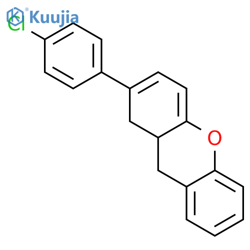 1H-Xanthene, 2-(4-chlorophenyl)-9,9a-dihydro- structure