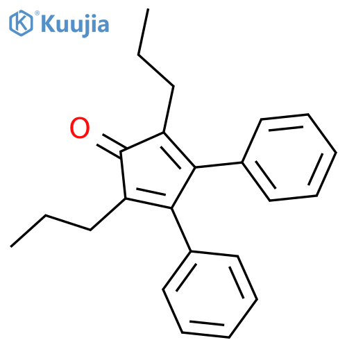 2,4-Cyclopentadien-1-one, 3,4-diphenyl-2,5-dipropyl- structure