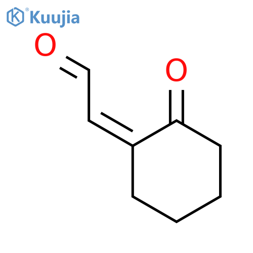 Acetaldehyde, (2-oxocyclohexylidene)- structure