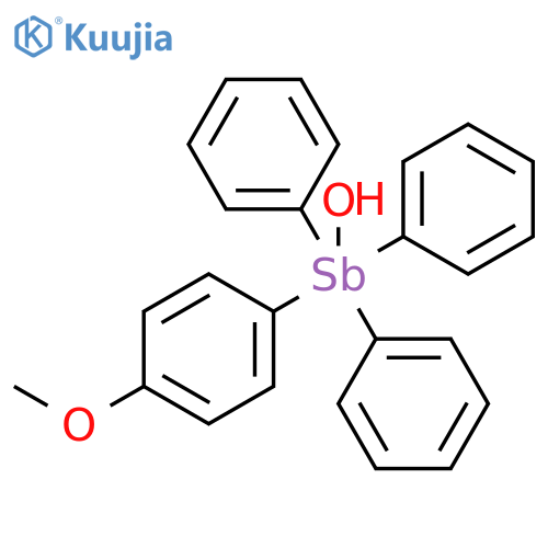 Antimony, hydroxy(4-methoxyphenyl)triphenyl- structure