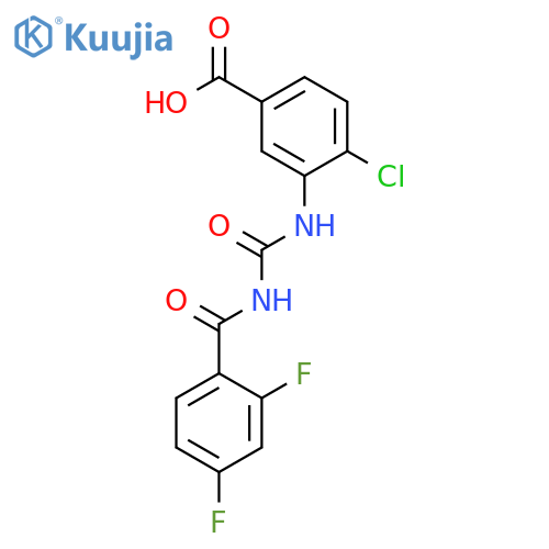 BENZOIC ACID, 4-CHLORO-3-[[[(2,4-DIFLUOROBENZOYL)AMINO]CARBONYL]AMINO]- structure