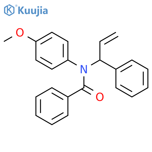 Benzamide, N-(4-methoxyphenyl)-N-(1-phenyl-2-propenyl)- structure