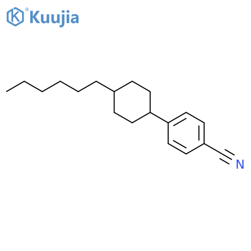 Benzonitrile,4-(trans-4-hexylcyclohexyl)- structure