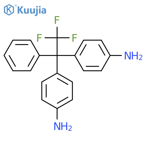 Benzenamine, 4,4'-(2,2,2-trifluoro-1-phenylethylidene)bis- structure