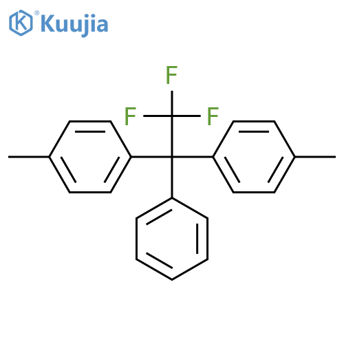 Benzene, 1,1'-(2,2,2-trifluoro-1-phenylethylidene)bis[4-methyl- structure