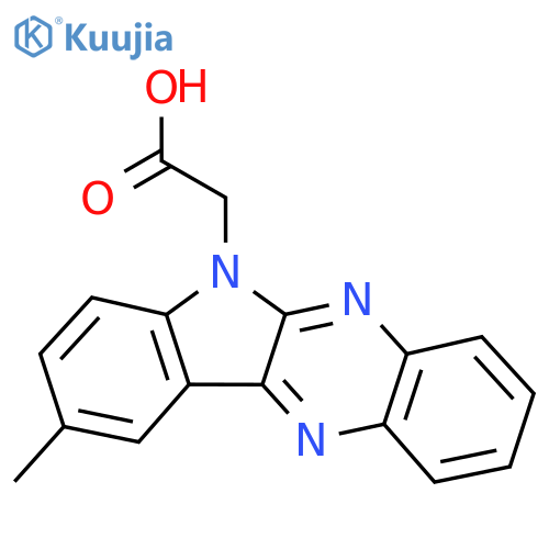 2-{9-methyl-6H-indolo2,3-bquinoxalin-6-yl}acetic acid structure
