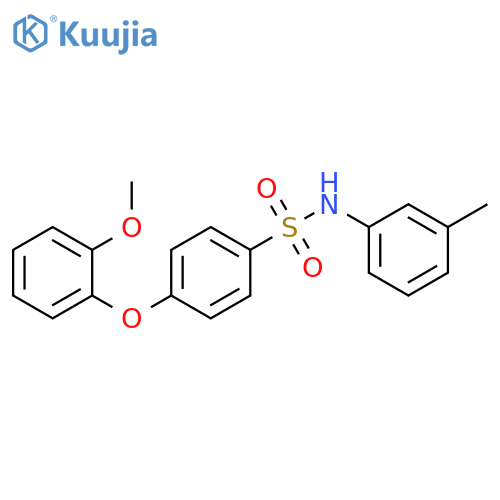 4-(2-methoxyphenoxy)-N-(3-methylphenyl)benzene-1-sulfonamide structure
