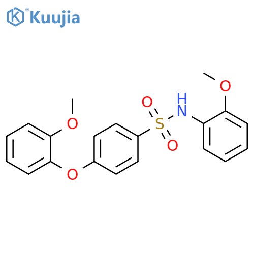 4-(2-methoxyphenoxy)-N-(2-methoxyphenyl)benzene-1-sulfonamide structure
