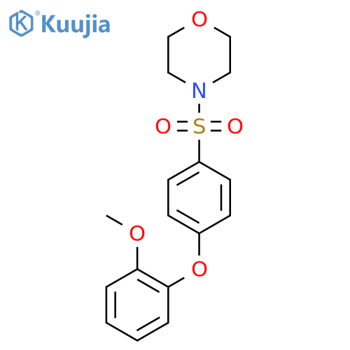 4-4-(2-methoxyphenoxy)benzenesulfonylmorpholine structure