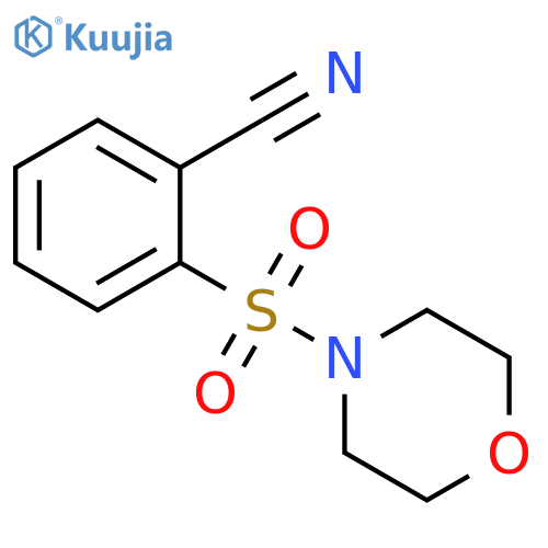 2-(morpholine-4-sulfonyl)benzonitrile structure
