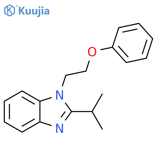 1-(2-phenoxyethyl)-2-(propan-2-yl)-1H-1,3-benzodiazole structure