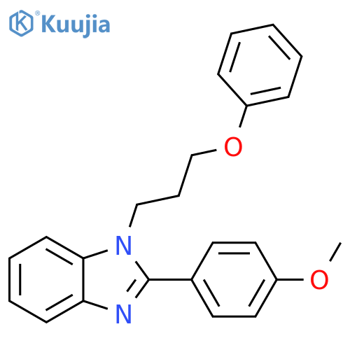 2-(4-methoxyphenyl)-1-(3-phenoxypropyl)-1H-1,3-benzodiazole structure