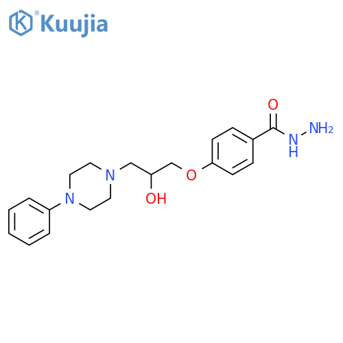 4-2-hydroxy-3-(4-phenylpiperazin-1-yl)propoxybenzohydrazide structure