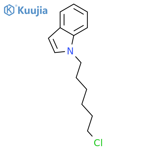 1H-Indole, 1-(6-chlorohexyl)- structure