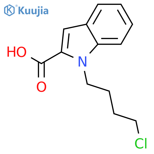 1H-Indole-2-carboxylic acid, 1-(4-chlorobutyl)- structure
