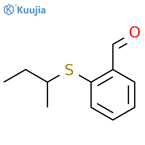 Benzaldehyde, 2-[(1-methylpropyl)thio]- structure