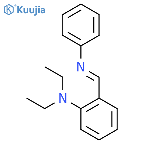 Benzenamine, N,N-diethyl-2-[(phenylimino)methyl]- structure