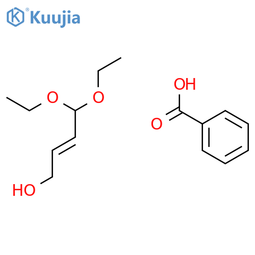 2-Buten-1-ol, 4,4-diethoxy-, benzoate, (2E)- structure
