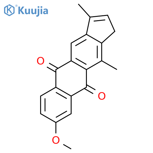 1H-Cyclopent[b]anthracene-5,10-dione, 8-methoxy-3,11-dimethyl- structure
