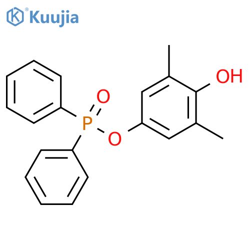 Phosphinic acid, diphenyl-, 4-hydroxy-3,5-dimethylphenyl ester structure