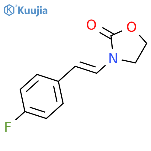 2-OXAZOLIDINONE, 3-[(1E)-2-(4-FLUOROPHENYL)ETHENYL]- structure