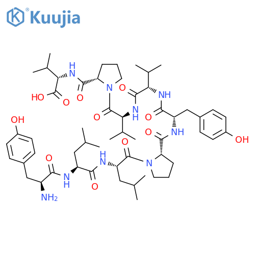 L-VALINE, L-TYROSYL-L-LEUCYL-L-LEUCYL-L-PROLYL-L-TYROSYL-L-VALYL-L-VALYL-L-PROLYL- structure