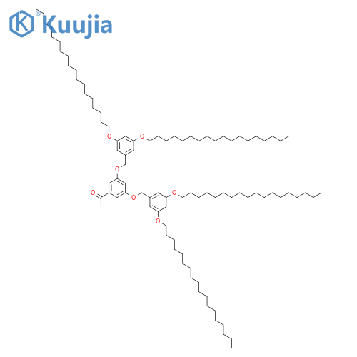 Ethanone, 1-[3,5-bis[[3,5-bis(octadecyloxy)phenyl]methoxy]phenyl]- structure