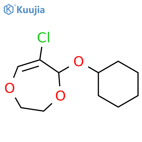 5H-1,4-Dioxepin, 6-chloro-5-(cyclohexyloxy)-2,3-dihydro- structure