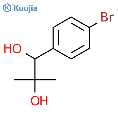 1-(4-bromophenyl)-2-methyl-propane-1,2-diol structure