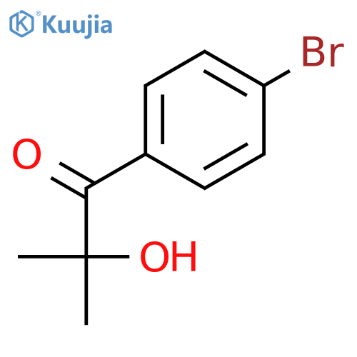 1-(4-bromophenyl)-2-hydroxy-2-methylpropan-1-one structure