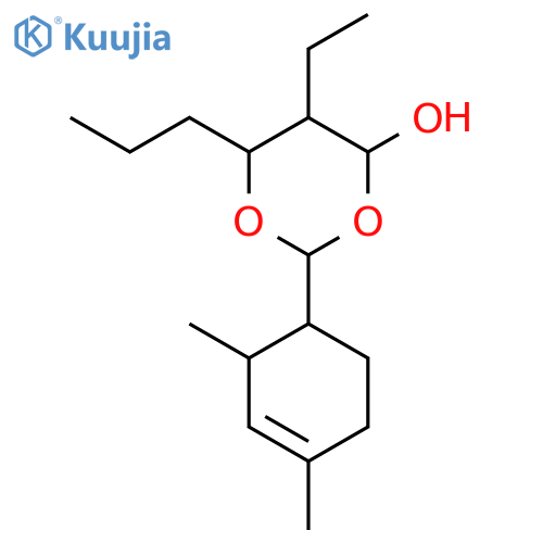 1,3-Dioxan-4-ol, 2-(2,4-dimethyl-3-cyclohexen-1-yl)-5-ethyl-6-propyl- structure