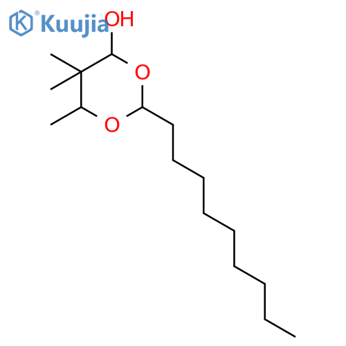 1,3-Dioxan-4-ol, 5,5,6-trimethyl-2-nonyl- structure