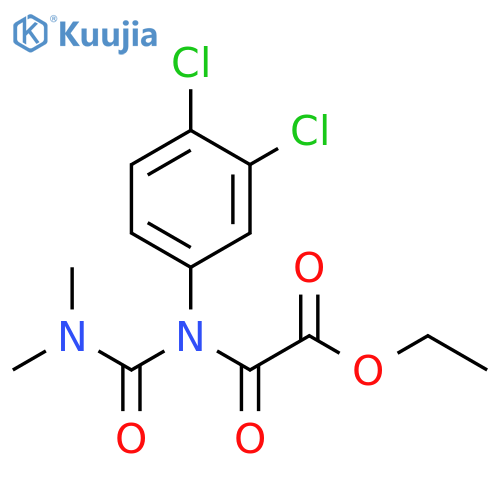Acetic acid, 2-[(3,4-dichlorophenyl)[(dimethylamino)carbonyl]amino]-2-oxo-, ethyl ester structure