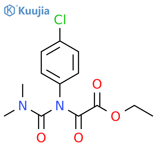 Acetic acid, [(4-chlorophenyl)[(dimethylamino)carbonyl]amino]oxo-,ethyl ester structure