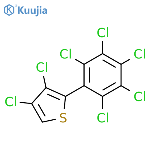 Thiophene, 3,4-dichloro-2-(pentachlorophenyl)- structure