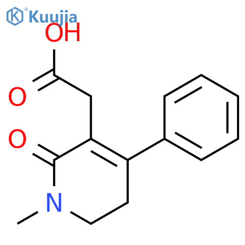 3-Pyridineacetic acid, 1,2,5,6-tetrahydro-1-methyl-2-oxo-4-phenyl- structure