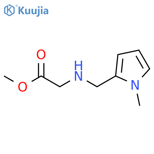 GLYCINE, N-[(1-METHYL-1H-PYRROL-2-YL)METHYL]-, METHYL ESTER structure