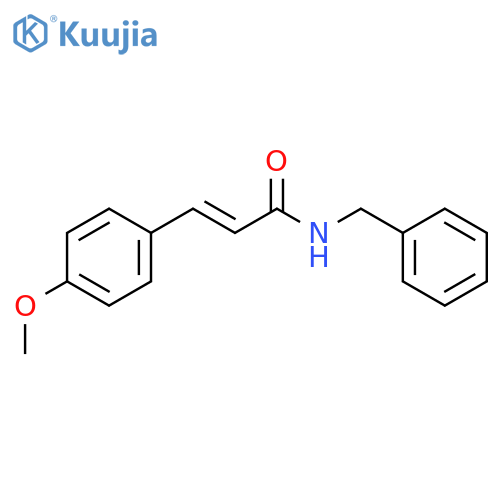 (2E)-N-benzyl-3-(4-methoxyphenyl)prop-2-enamide structure