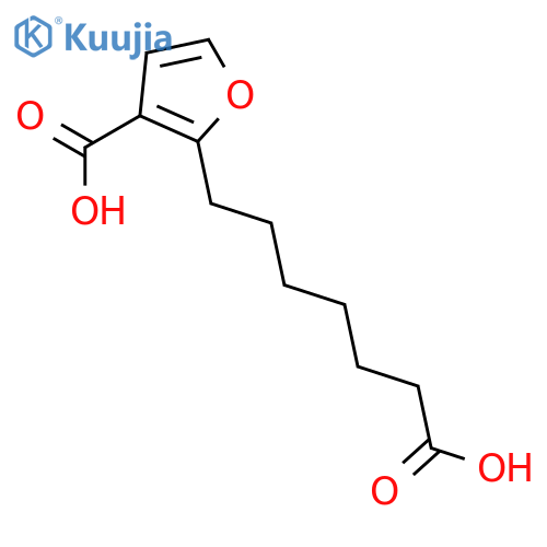 2-Furanheptanoic acid, 3-carboxy- structure